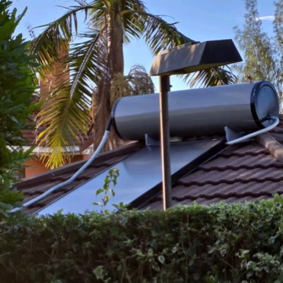 Electric Water Heater Solar Powered Successfully Delivered To A Homeowner in ...
